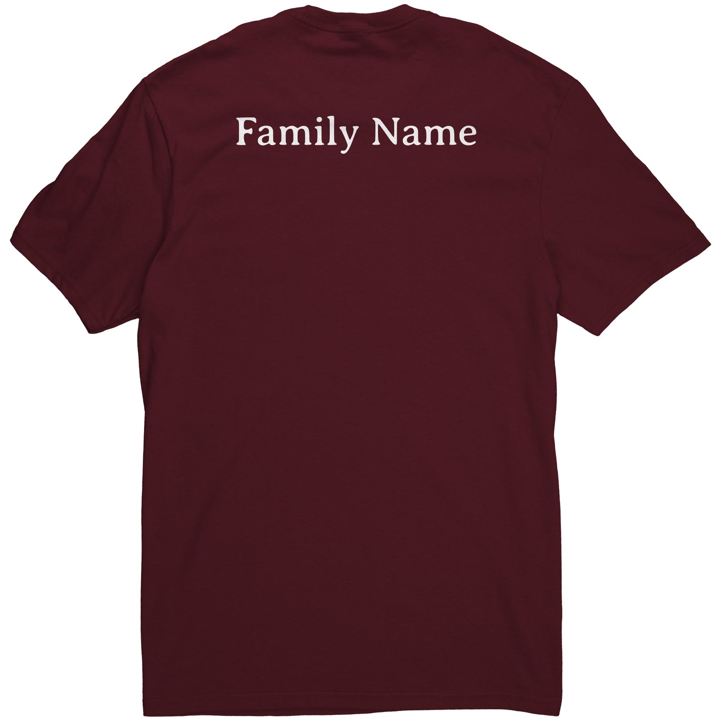 #1 Haiku Pronounce Family District Men's Shirt (Front & Back)