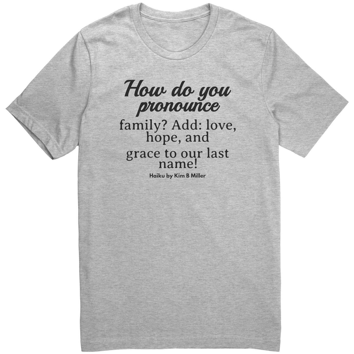 #2 Haiku Pronounce Family Canvas Unisex CVC (Front & Back)
