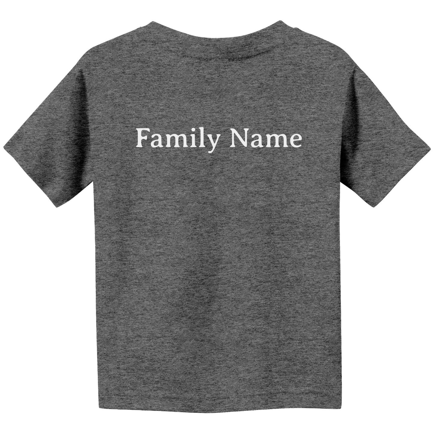 #3 Haiku Pronounce Family Canvas Toddler T-Shirt (Front & Back)