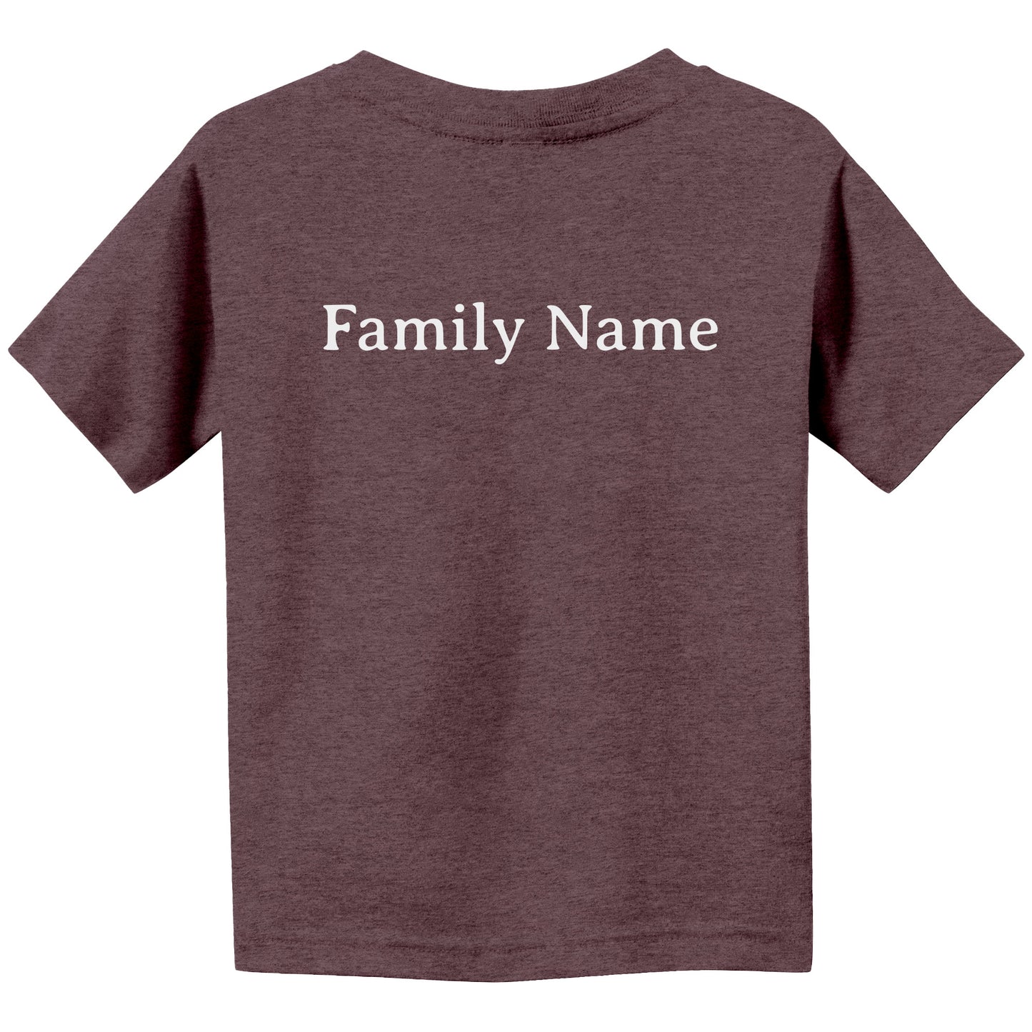 #3 Haiku Pronounce Family Canvas Toddler T-Shirt (Front & Back)