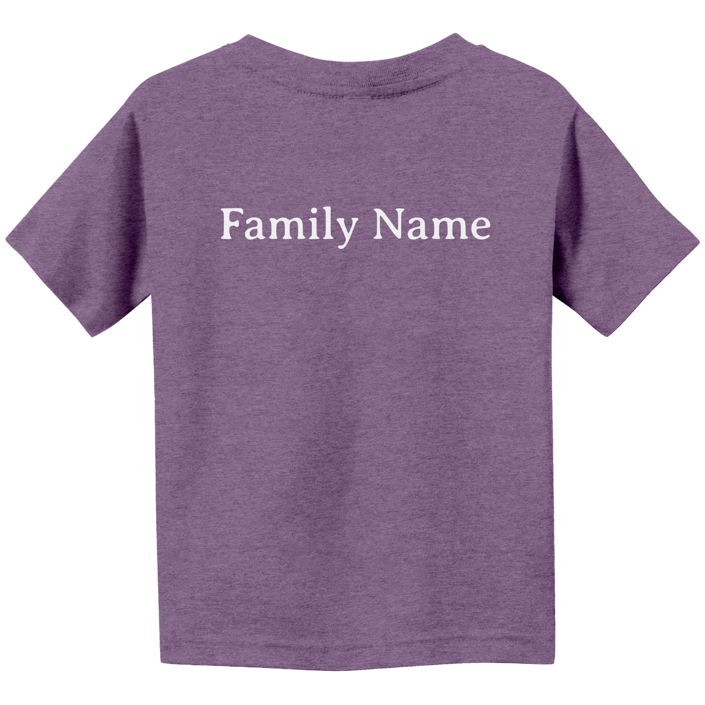 #3 Haiku Pronounce Family Canvas Toddler T-Shirt (Front & Back)