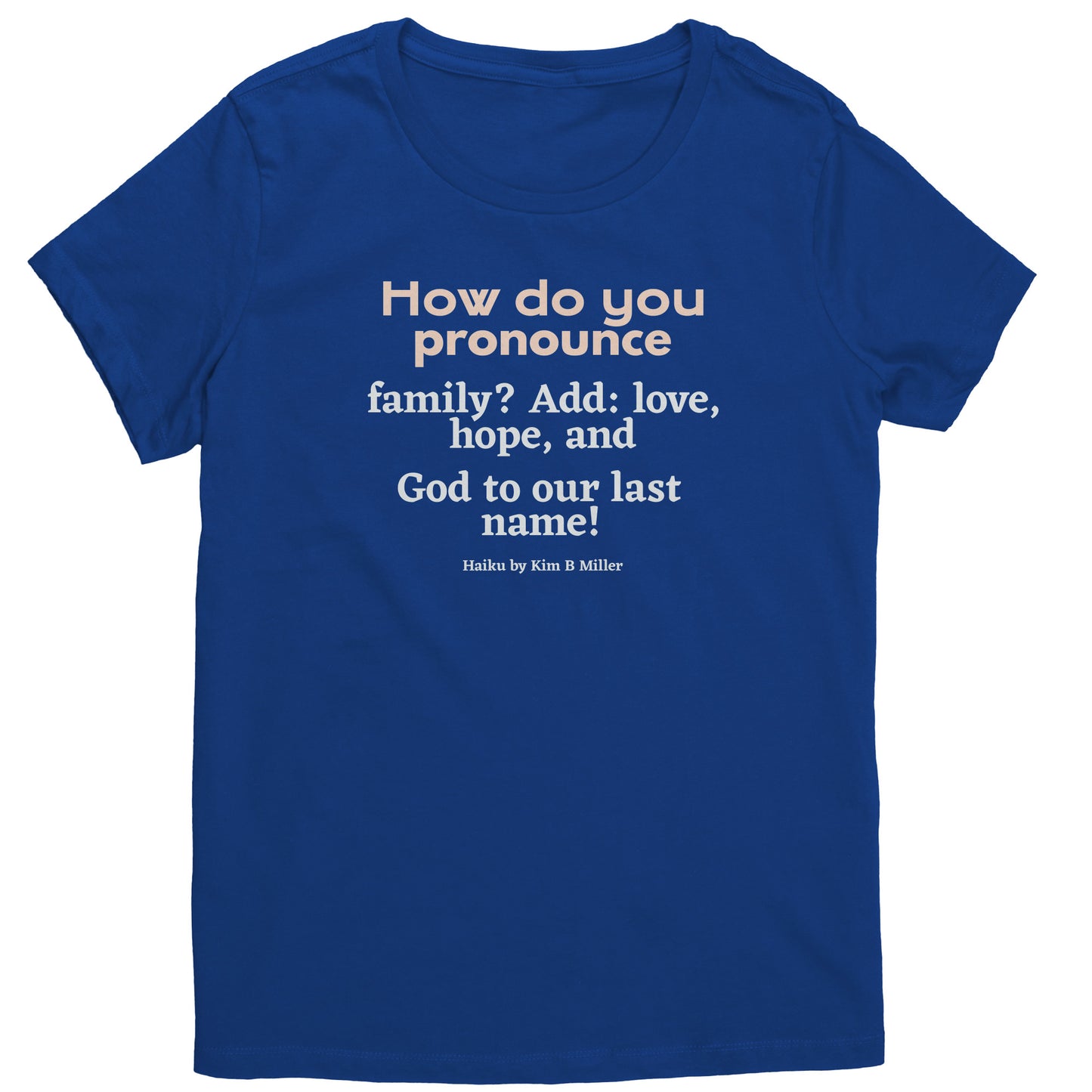 #3 Haiku Pronounce Family District Women's Shirt (Front & Back)