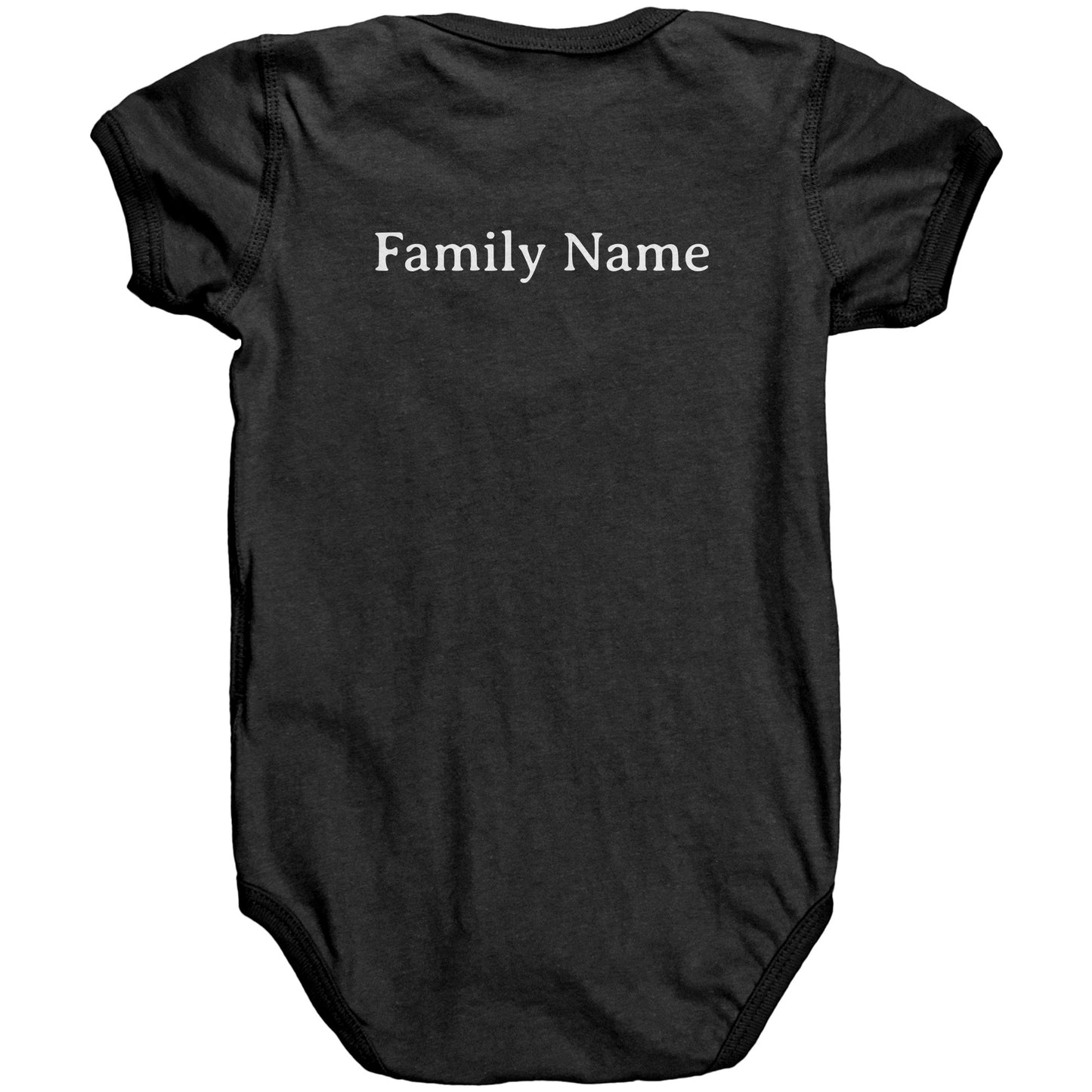 #3 Haiku Pronounce Family RS Baby Bodysuit(Front & Back)