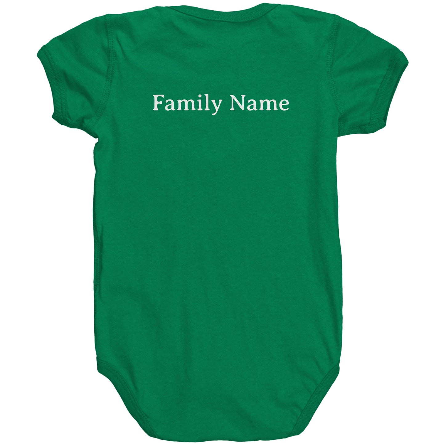 #3 Haiku Pronounce Family RS Baby Bodysuit(Front & Back)