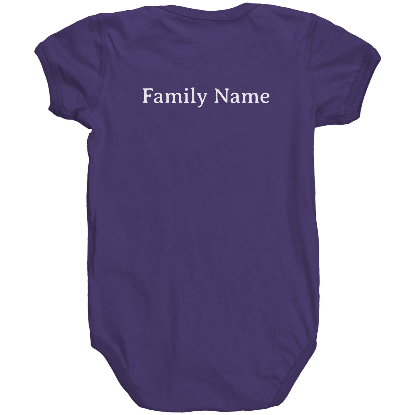 #3 Haiku Pronounce Family RS Baby Bodysuit(Front & Back)