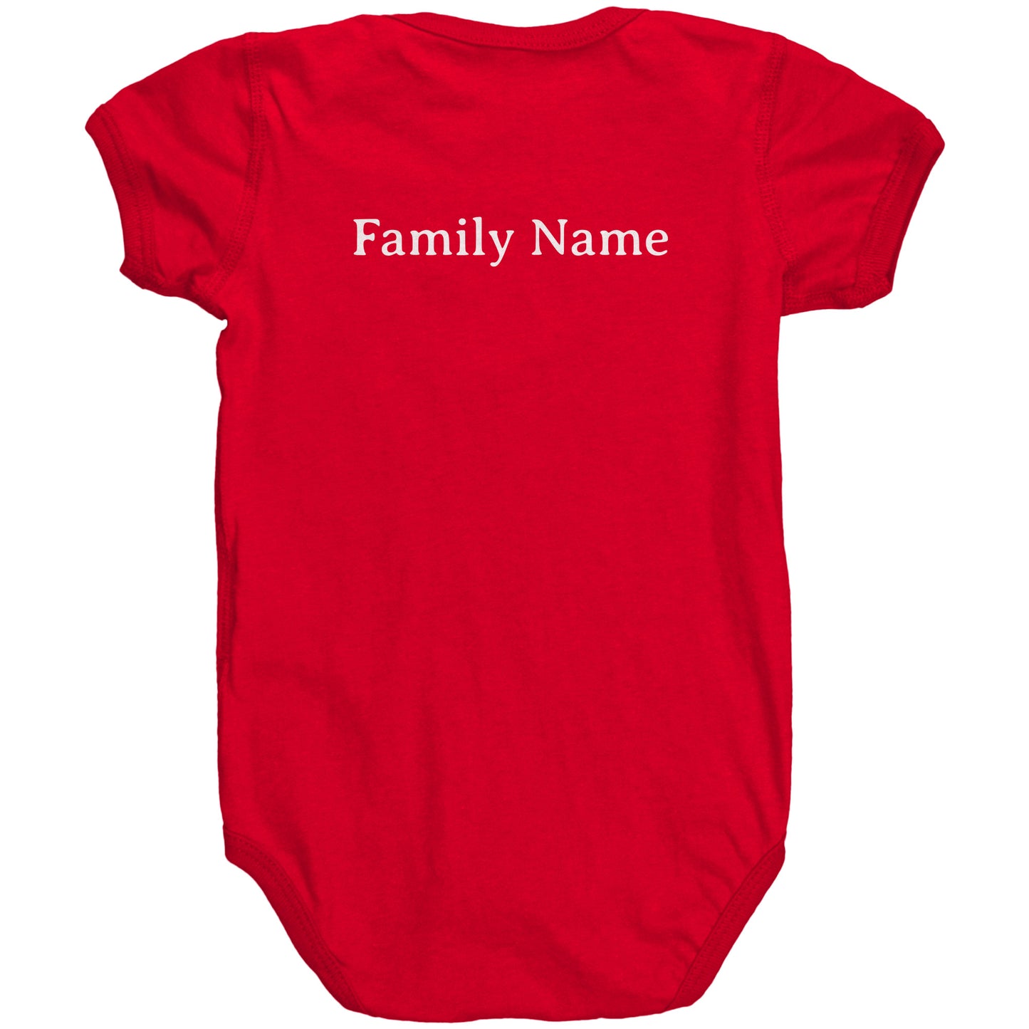 #3 Haiku Pronounce Family RS Baby Bodysuit(Front & Back)