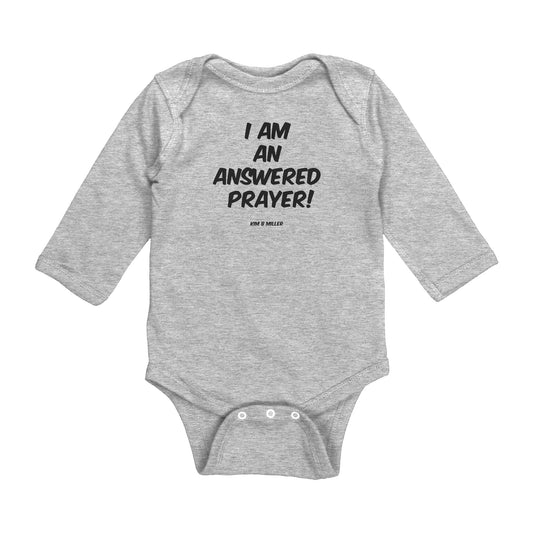 Answered Prayer Rabbit Skins Long Sleeve Baby Bodysuit