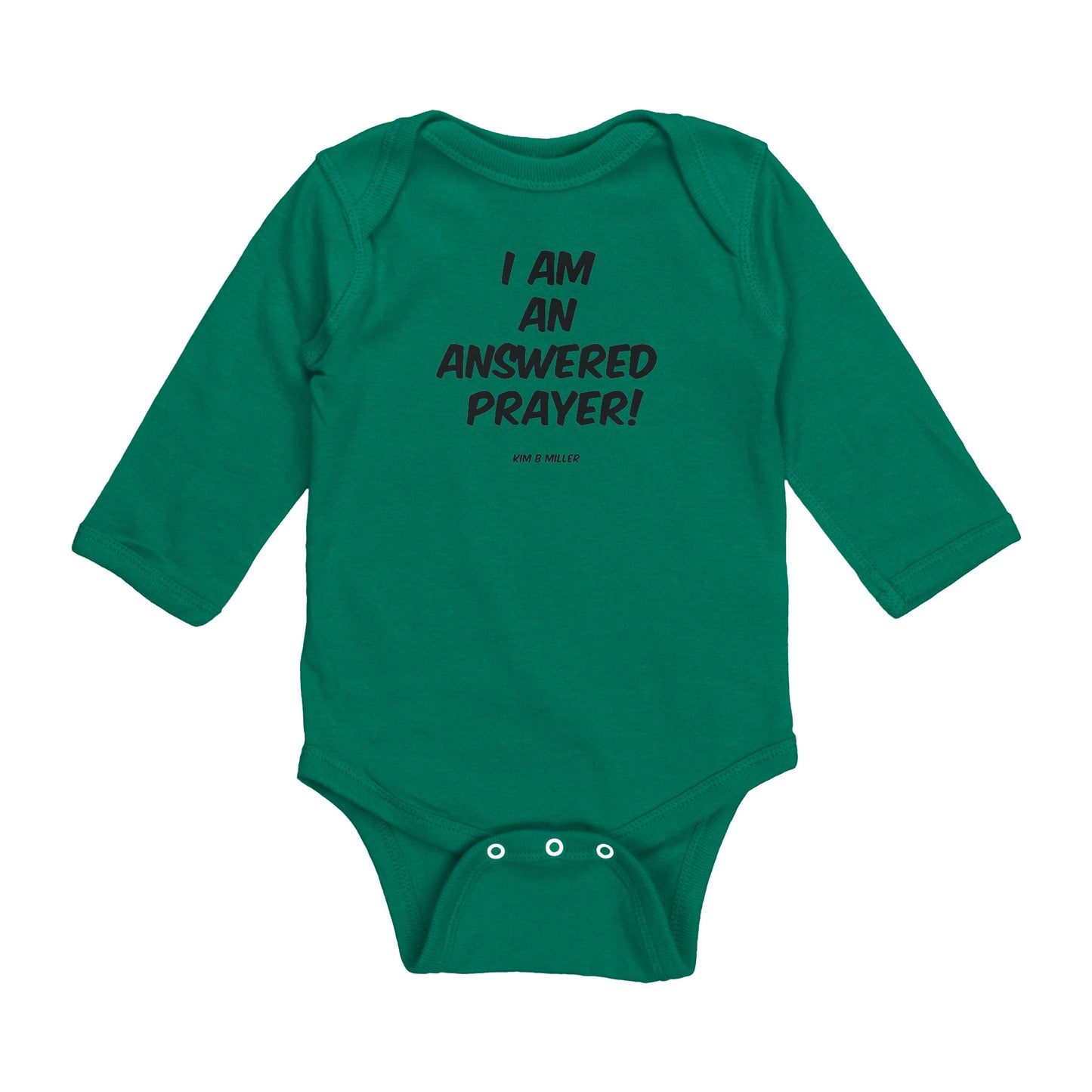 Answered Prayer Rabbit Skins Long Sleeve Baby Bodysuit