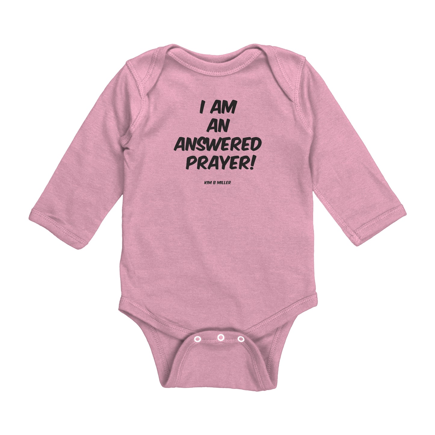 Answered Prayer Rabbit Skins Long Sleeve Baby Bodysuit