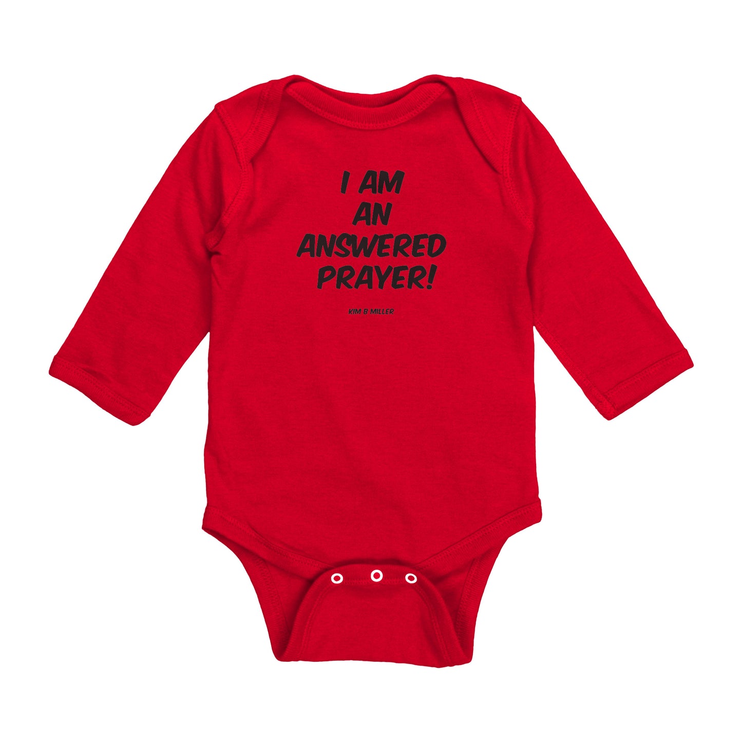 Answered Prayer Rabbit Skins Long Sleeve Baby Bodysuit