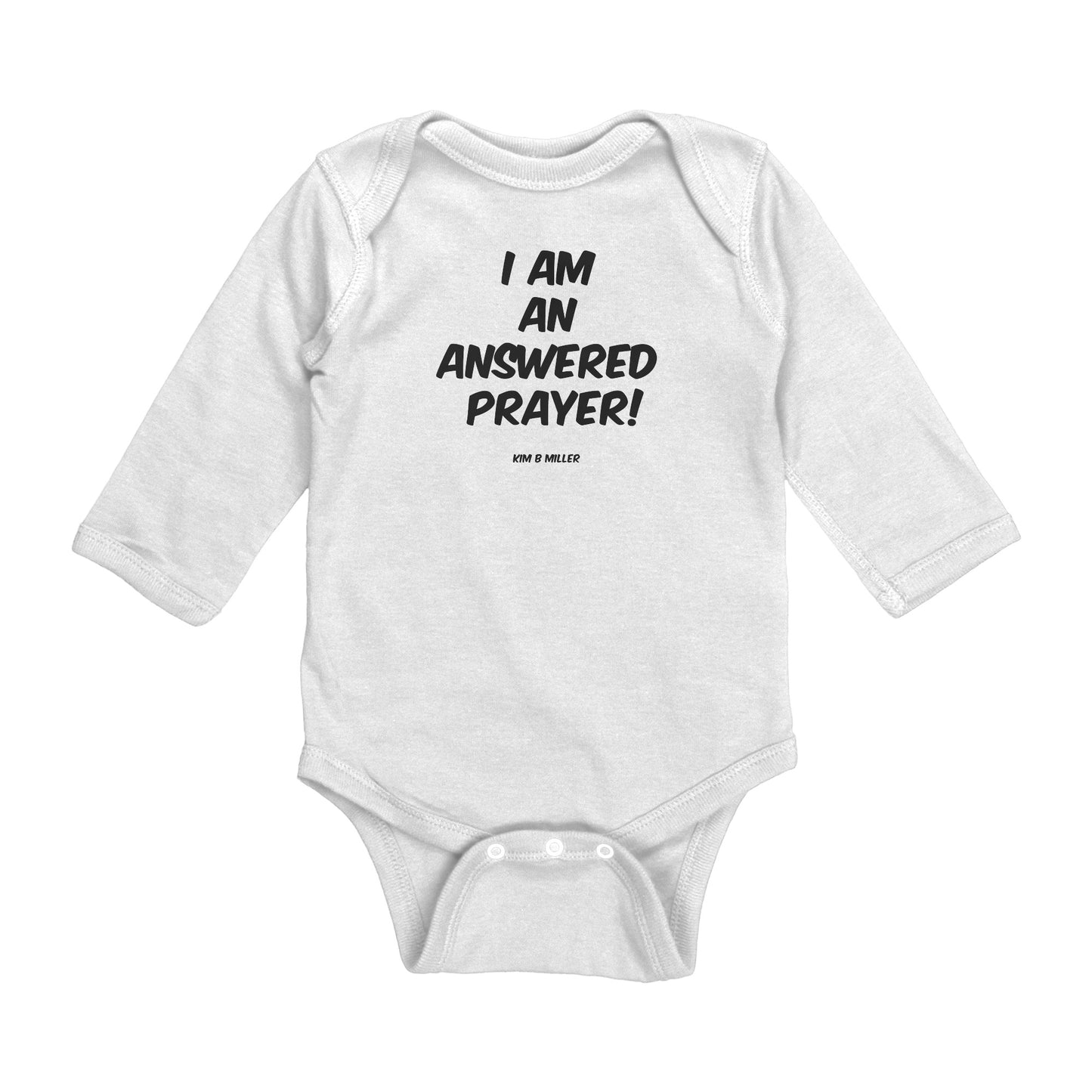 Answered Prayer Rabbit Skins Long Sleeve Baby Bodysuit