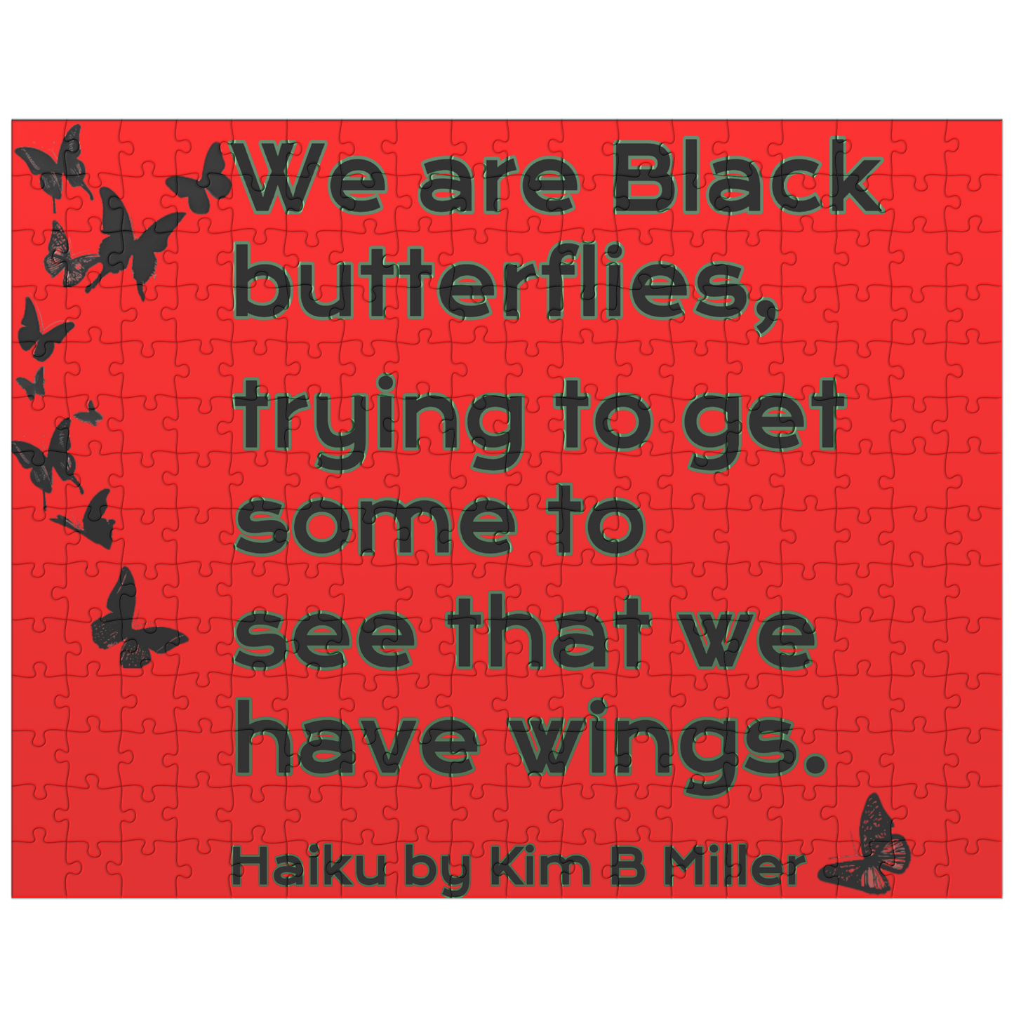 Black Butterflies Puzzle (30pc-500pc)
