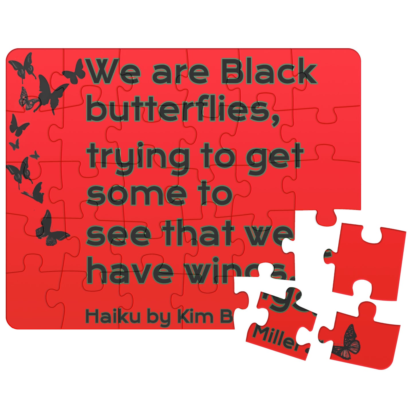 Black Butterflies Puzzle (30pc-500pc)