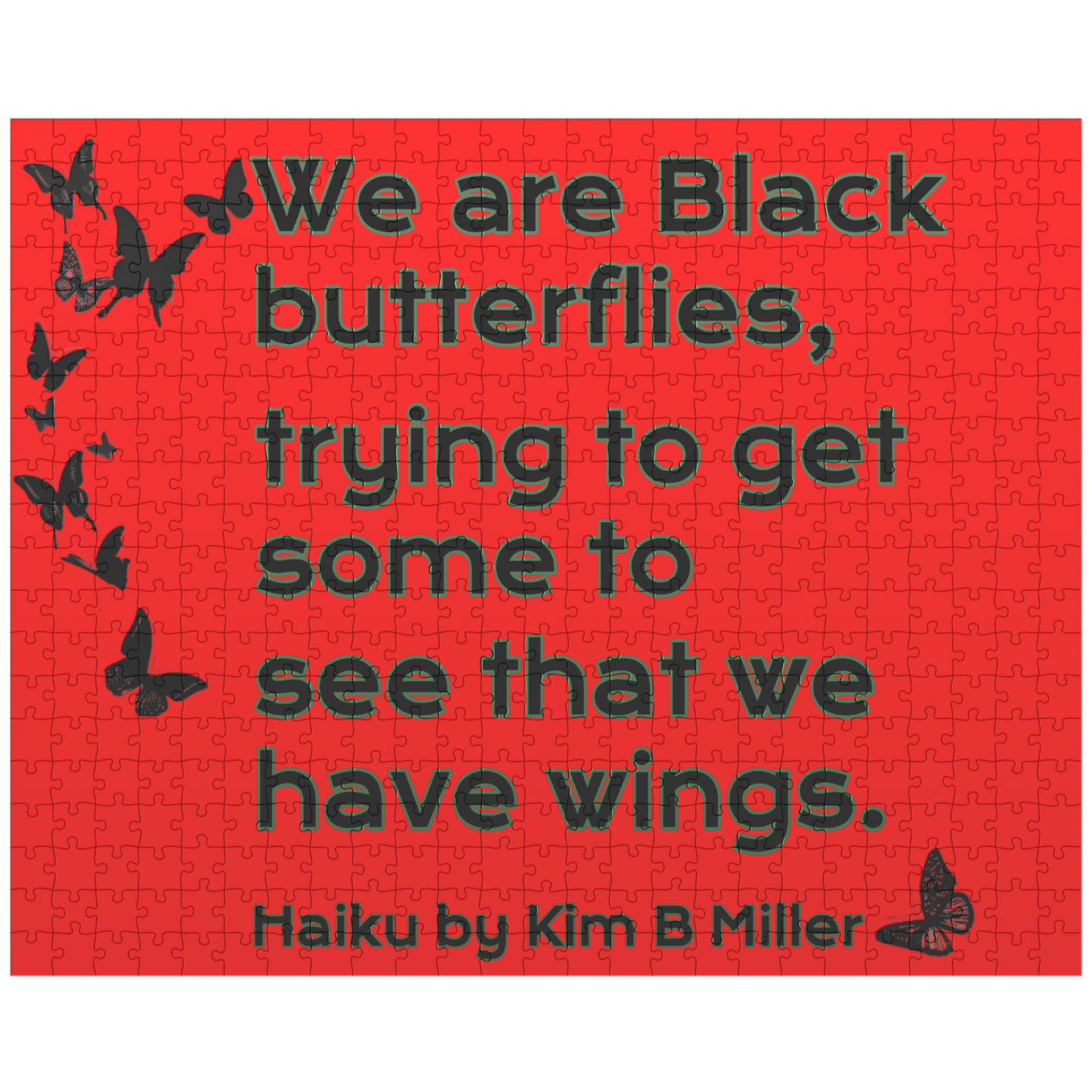 Black Butterflies Puzzle (30pc-500pc)