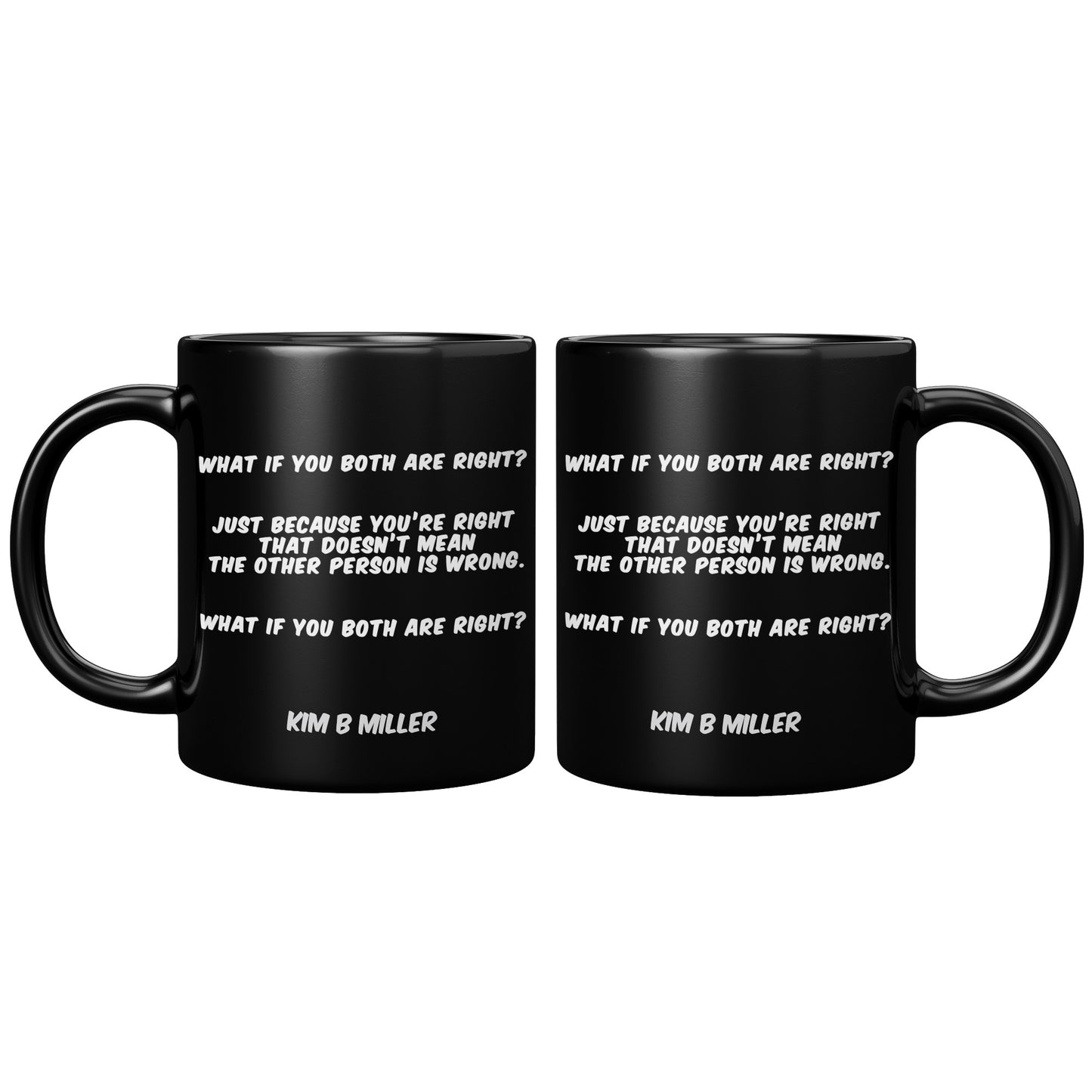 Both Right: Black Mug