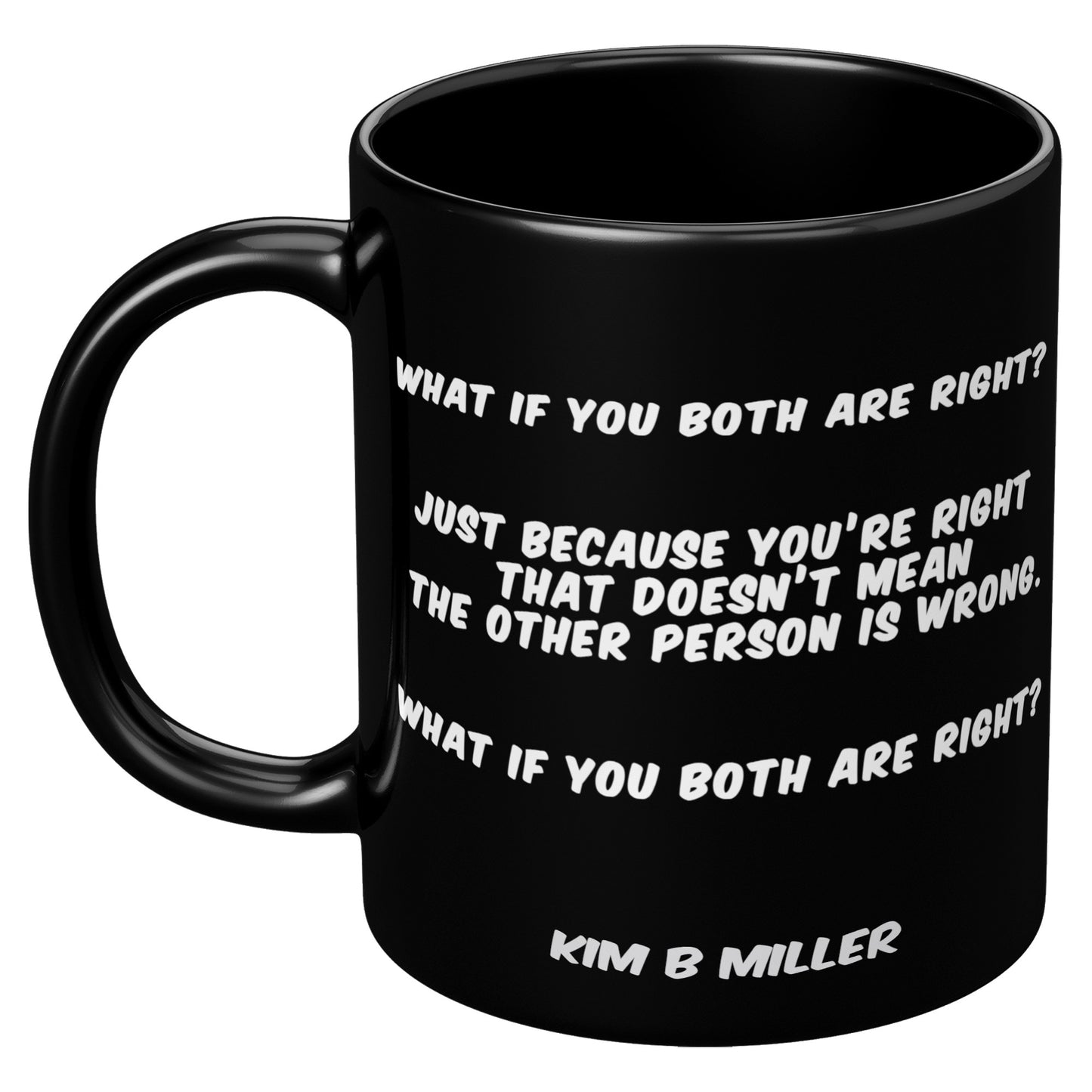 Both Right: Black Mug