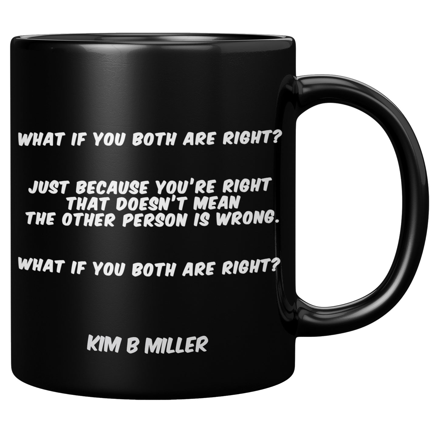 Both Right: Black Mug