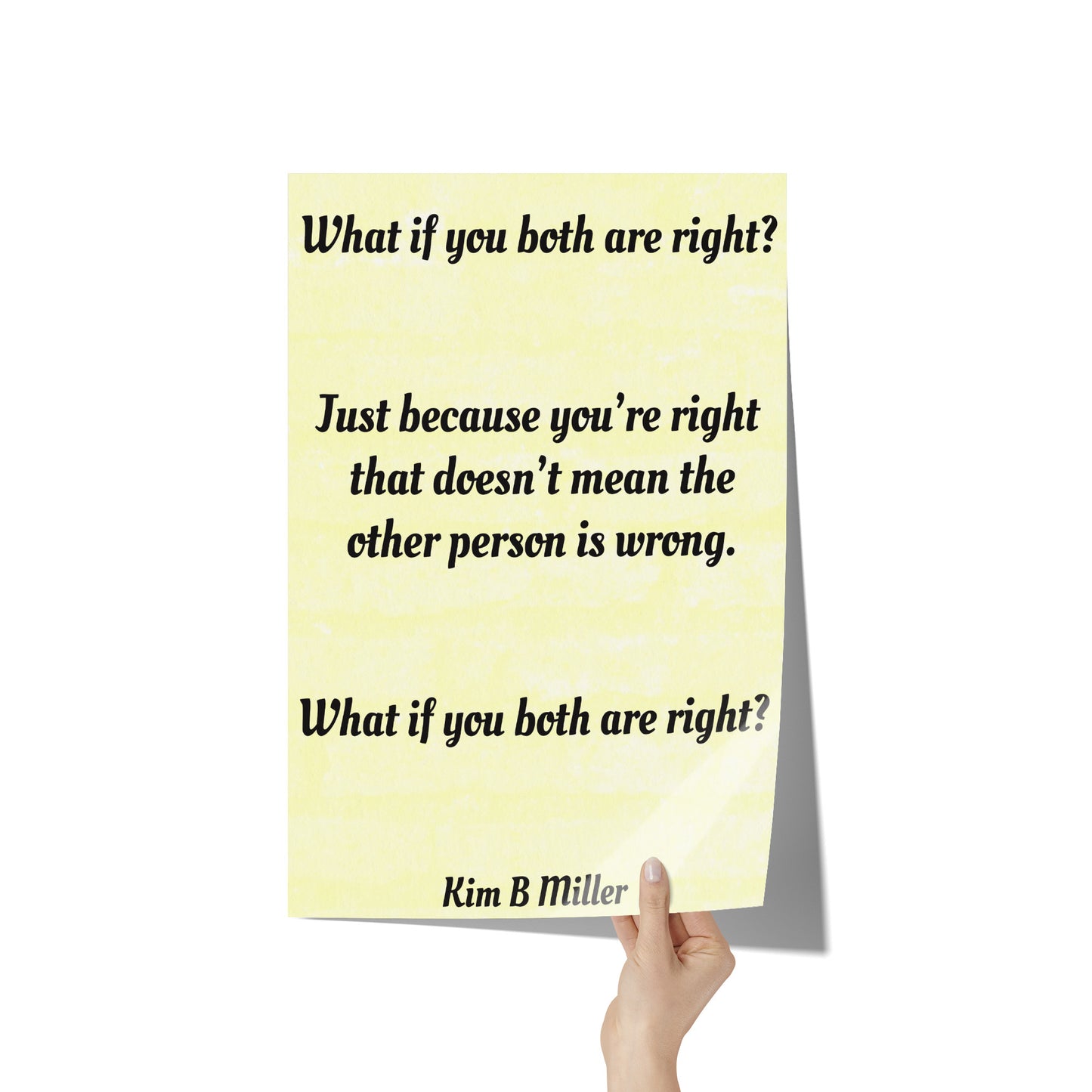 Both Right: Poster: 12" x 18"