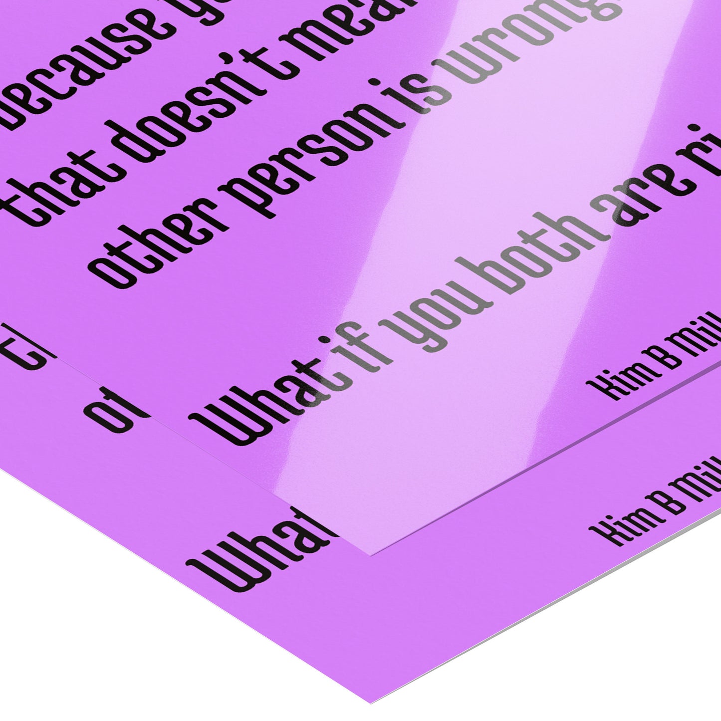 Both Right: Poster: 18" x 24" Purple