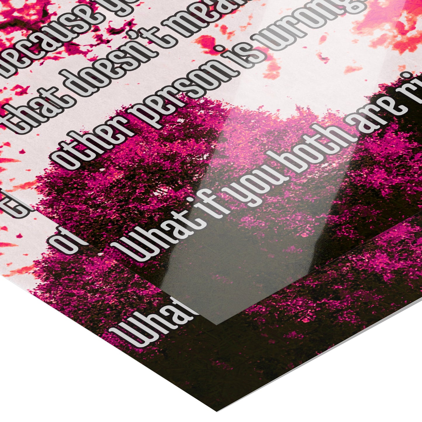 Both Right: Poster: 18" x 24" Pink