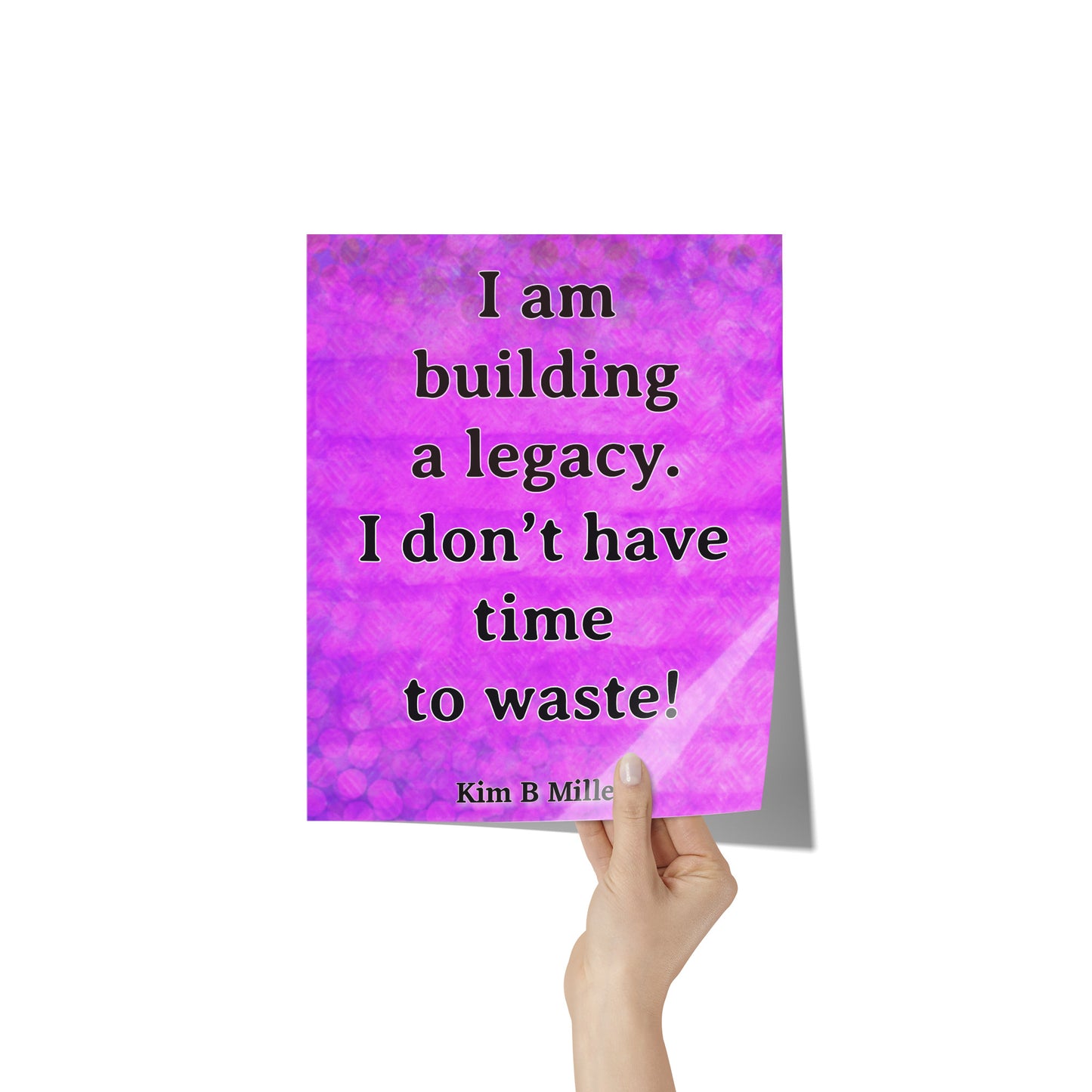 Building A Legacy Poster: 8" x 10" Purple