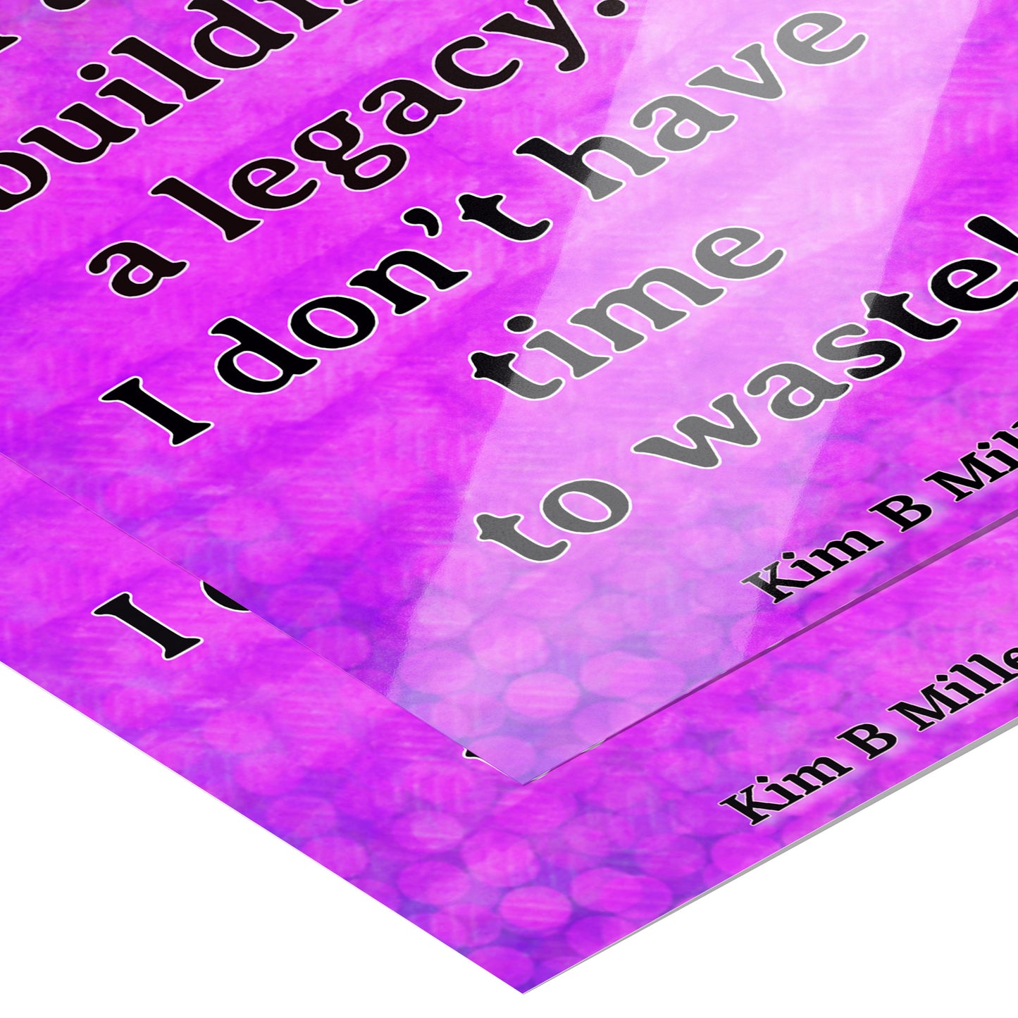Building A Legacy Poster: 8" x 10" Purple