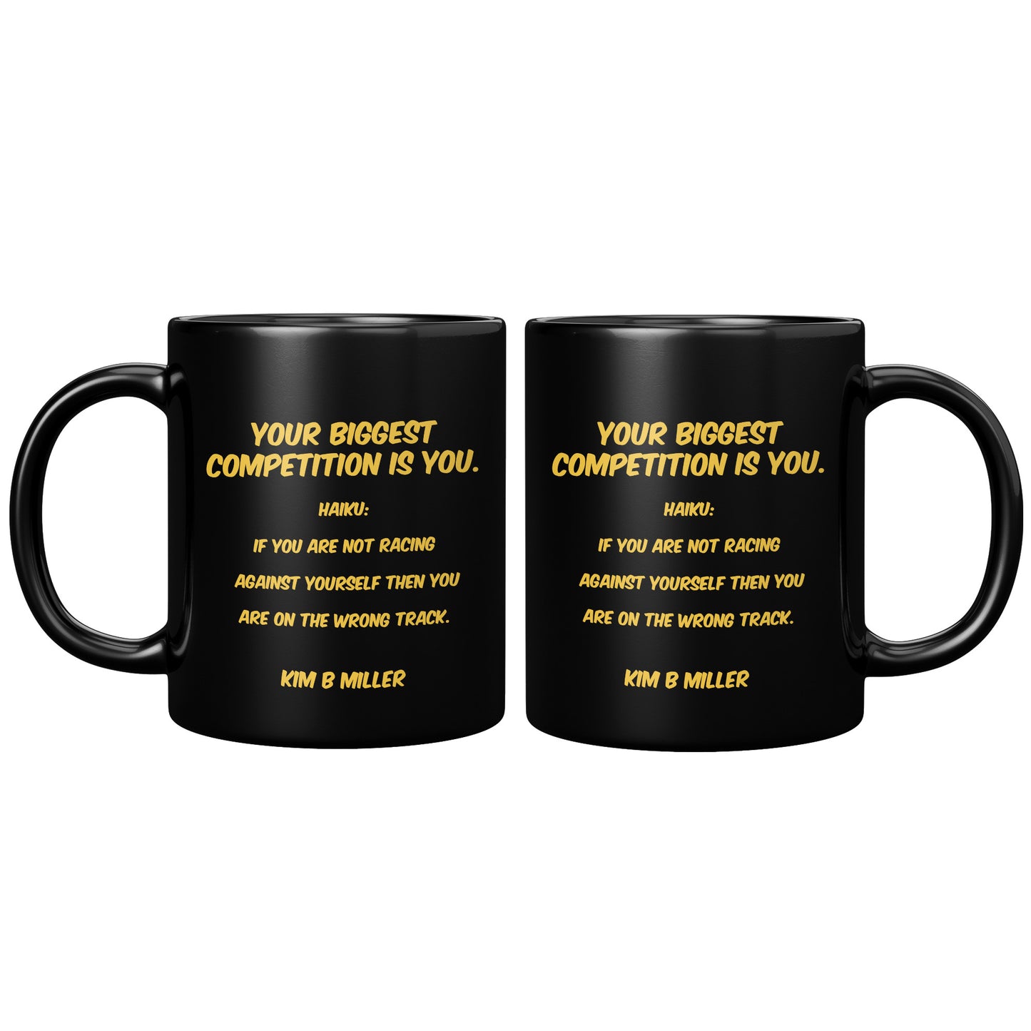 Competition Haiku Black Mug