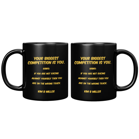 Competition Haiku Black Mug