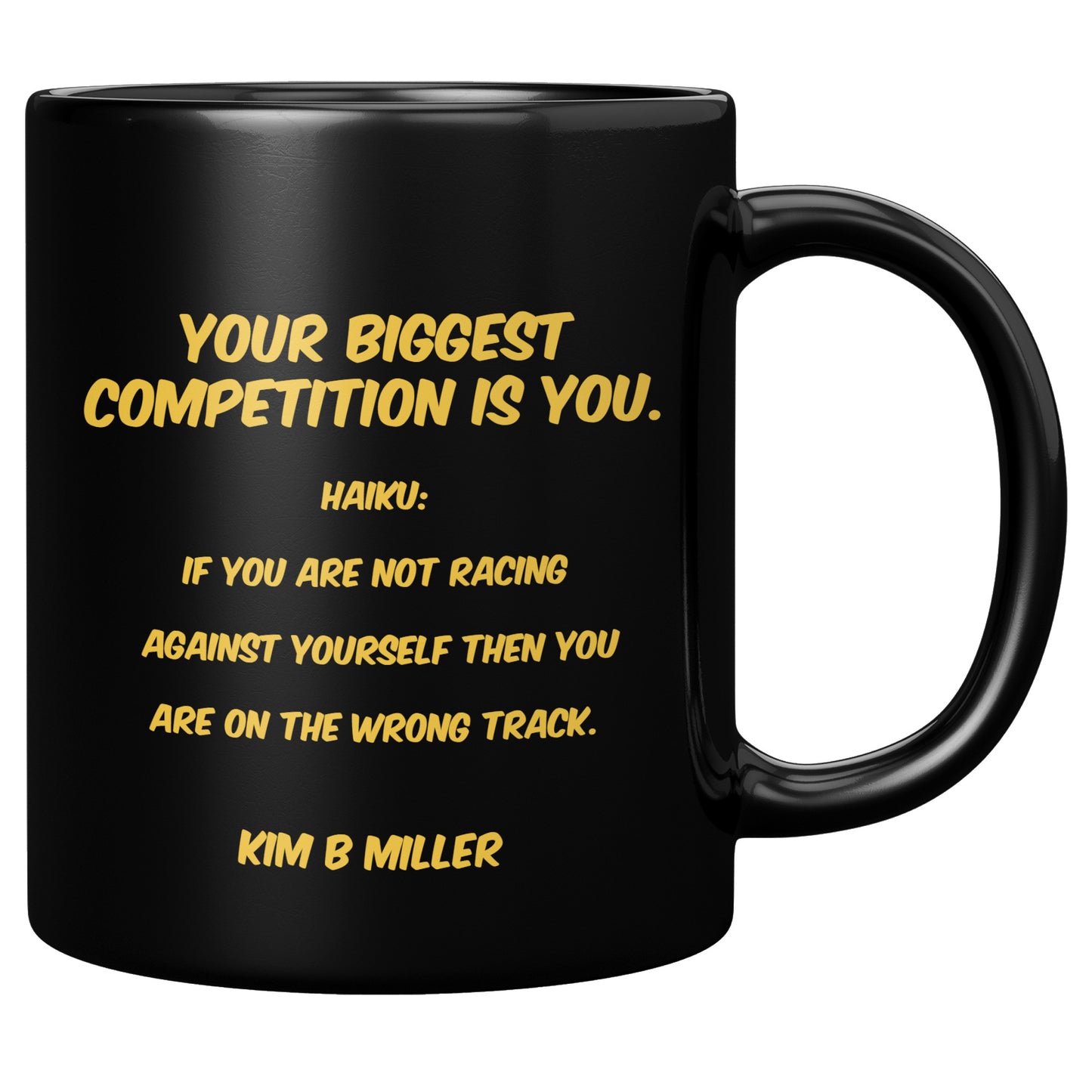 Competition Haiku Black Mug