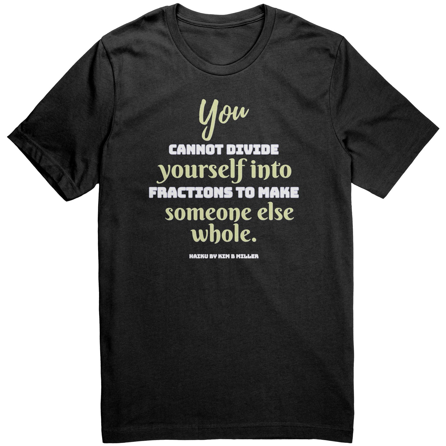 Divide Haiku: Canvas Unisex Shirt