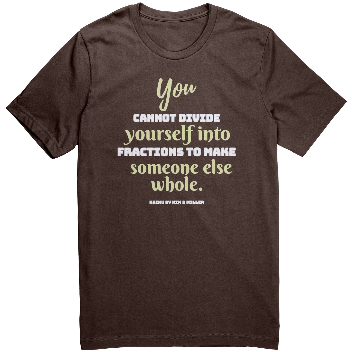 Divide Haiku: Canvas Unisex Shirt