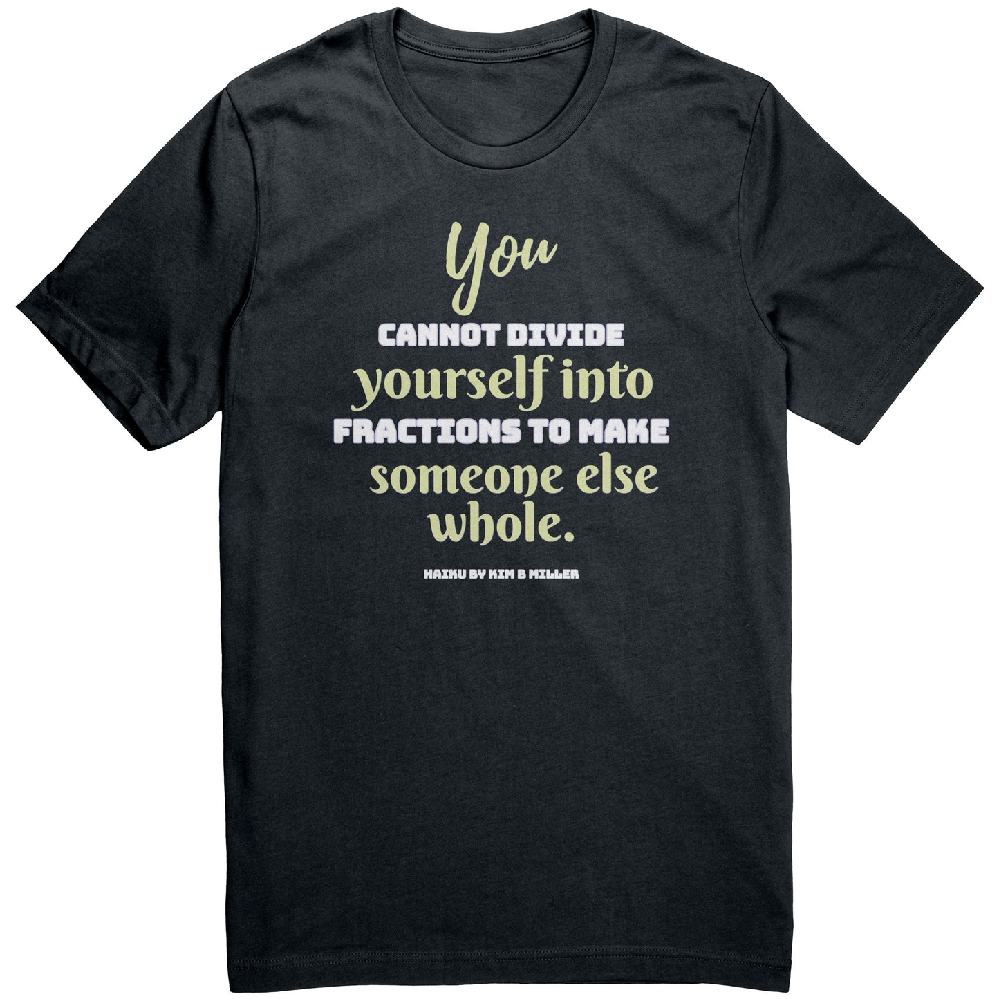 Divide Haiku: Canvas Unisex Shirt