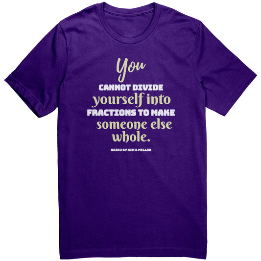 Divide Haiku: Canvas Unisex Shirt