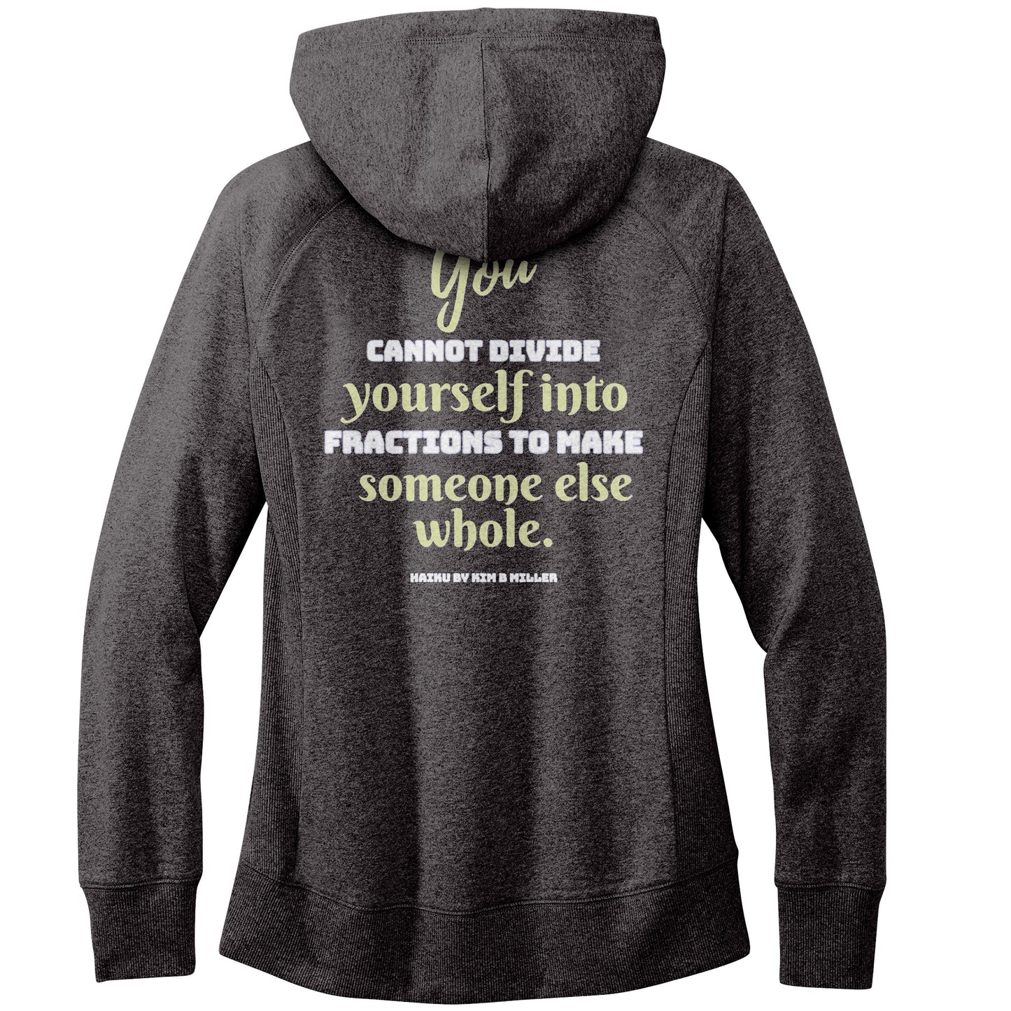 Divide Haiku: District Women's Re-Fleece Hoodie (both sides)