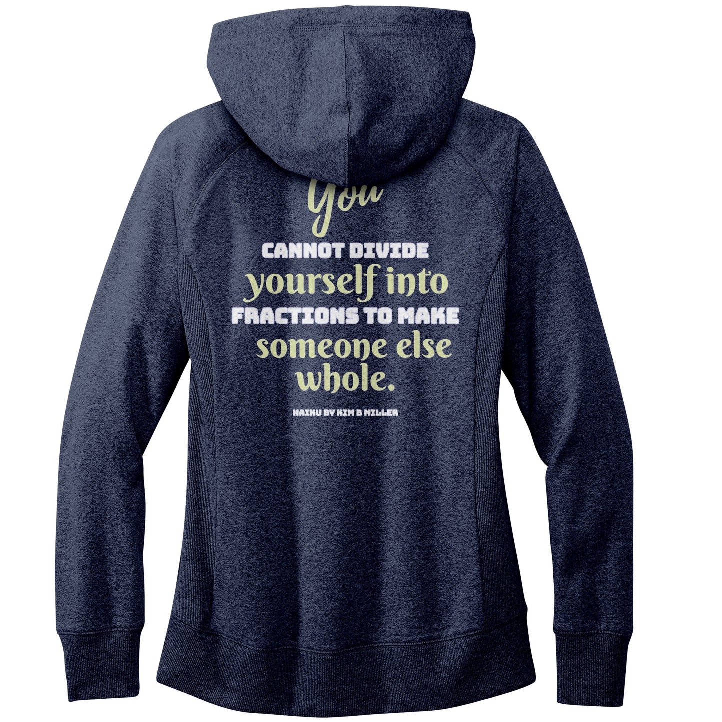 Divide Haiku: District Women's Re-Fleece Hoodie (both sides)
