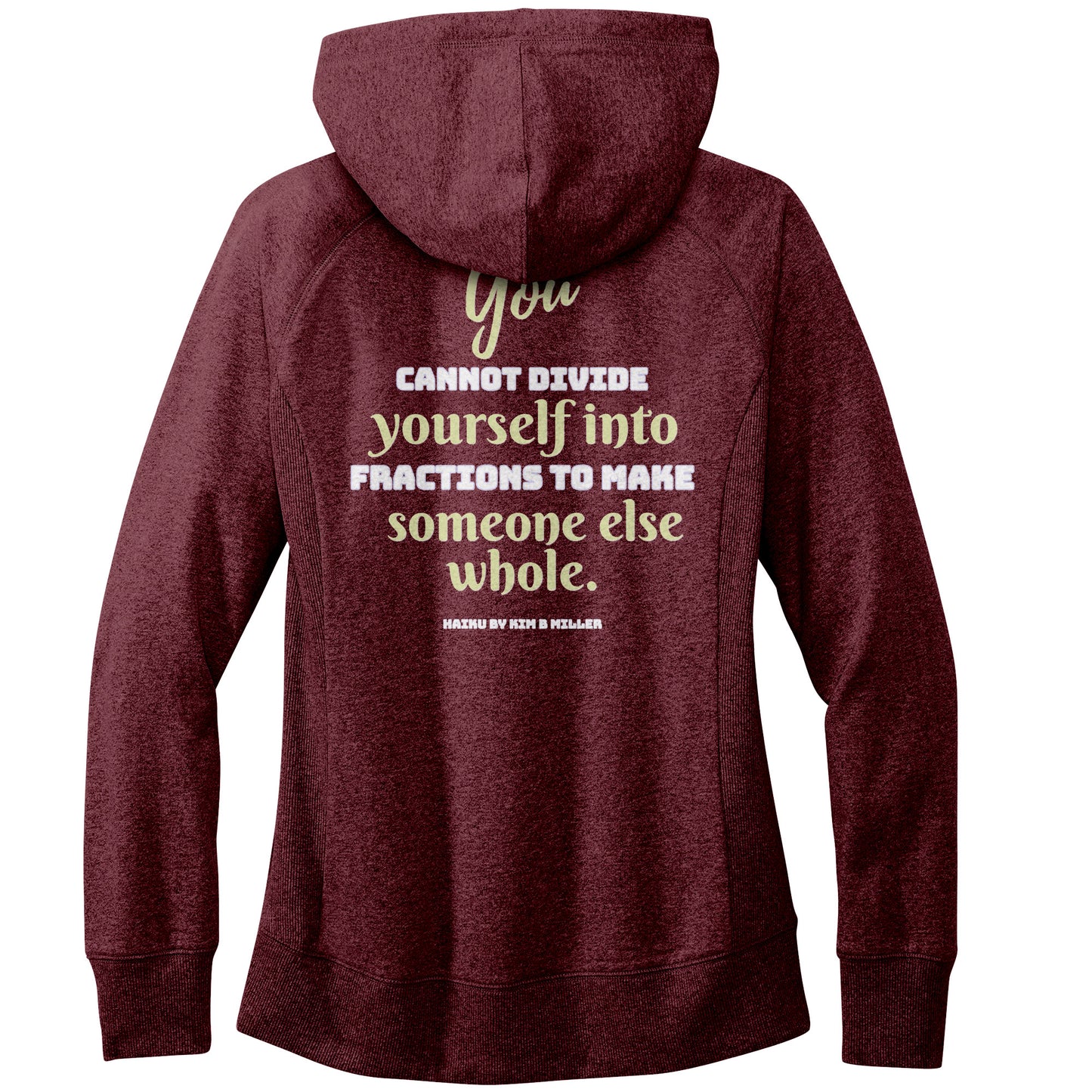 Divide Haiku: District Women's Re-Fleece Hoodie (both sides)