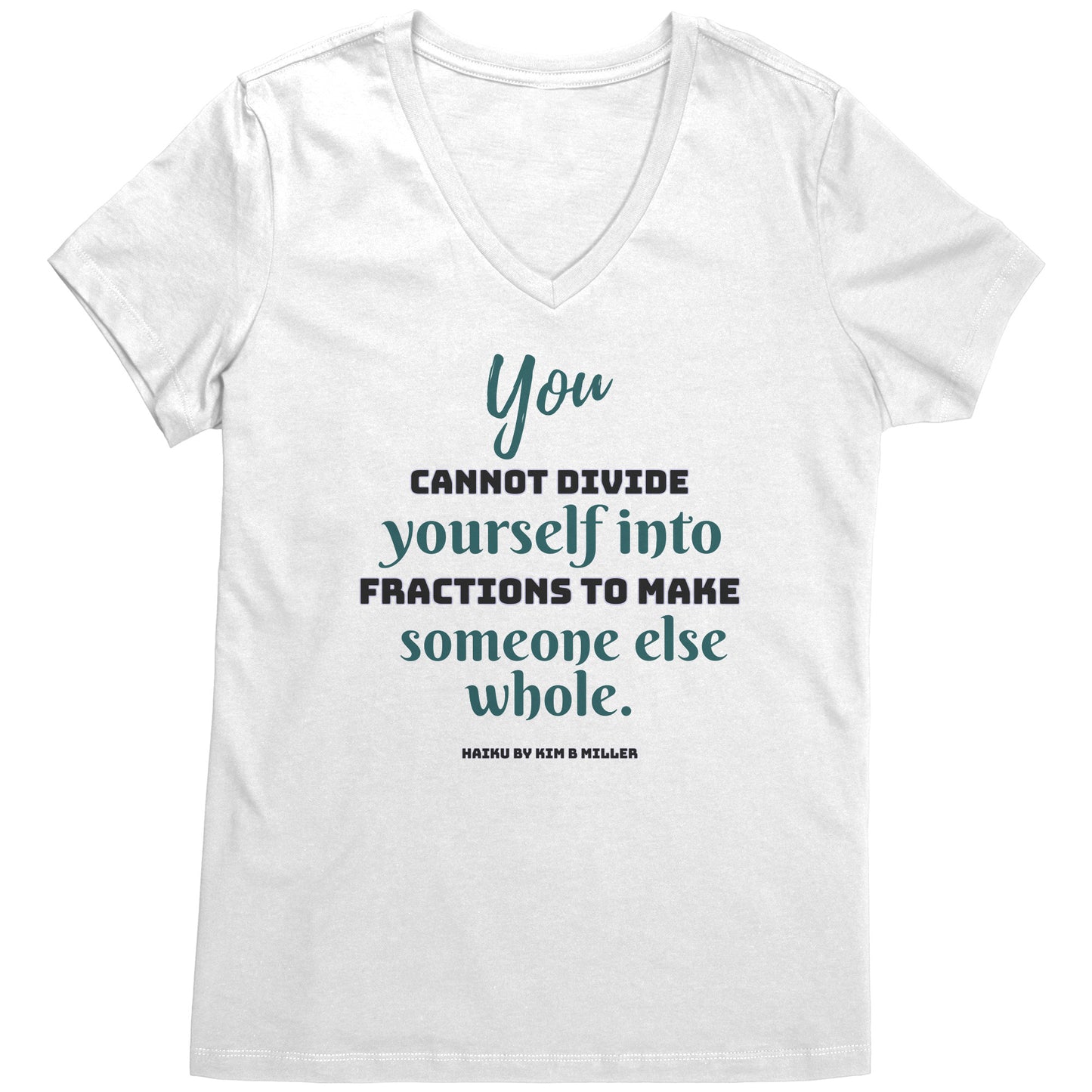 Divide Haiku: District Women's V-Neck