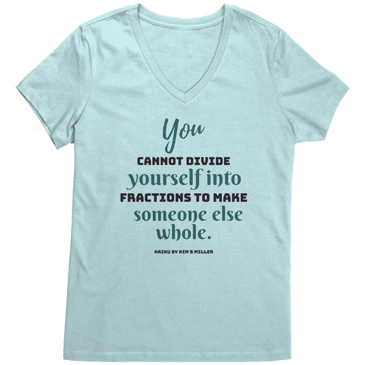 Divide Haiku: District Women's V-Neck