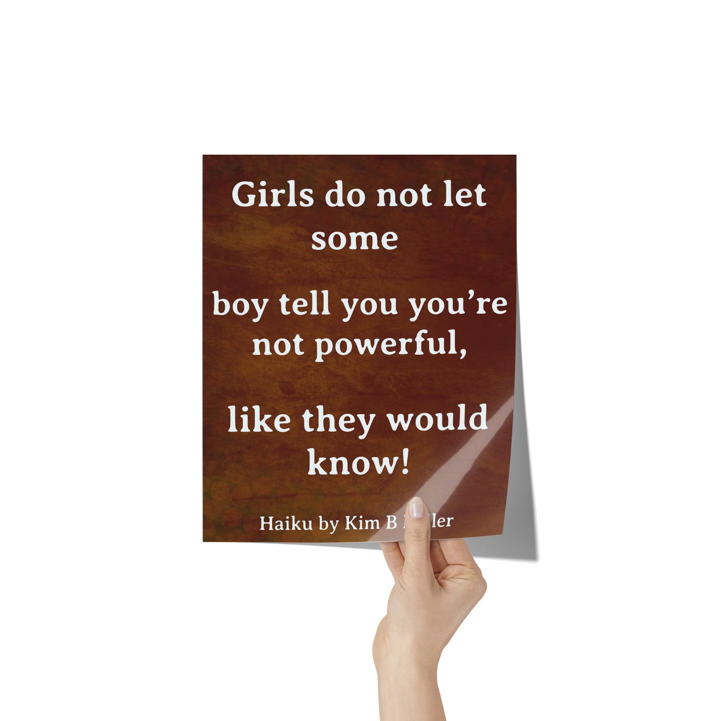 Girls Powerful Poster: 8" x 10"