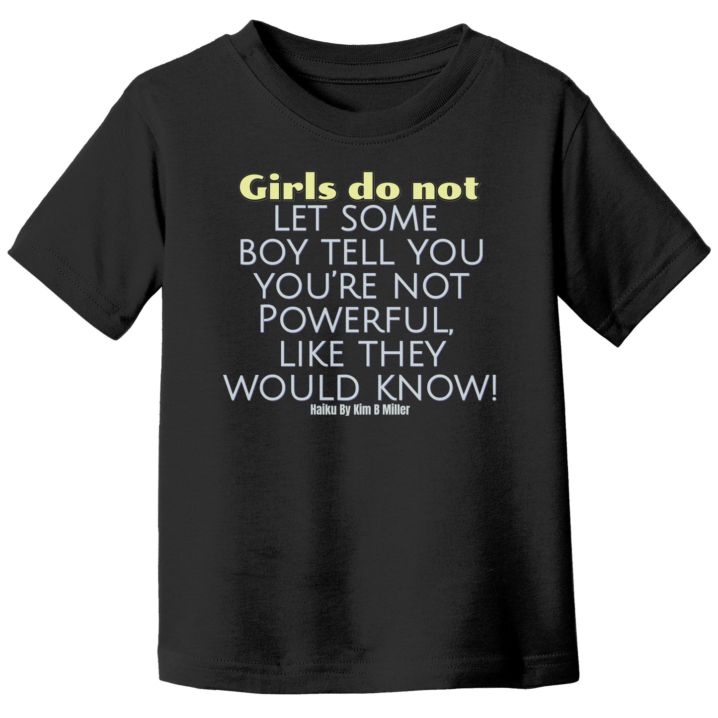 Girls Powerful Canvas T-Shirt