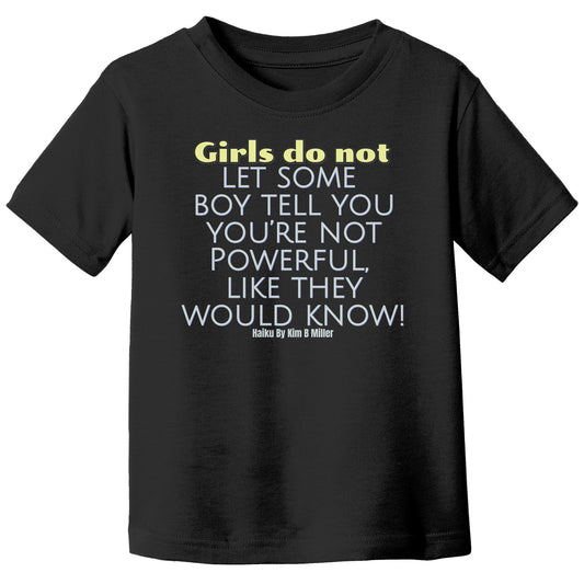 Girls Powerful Canvas T-Shirt