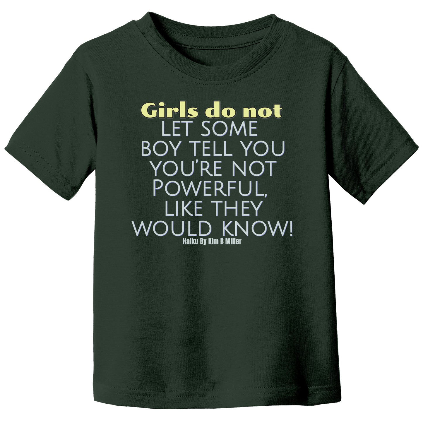 Girls Powerful Canvas T-Shirt