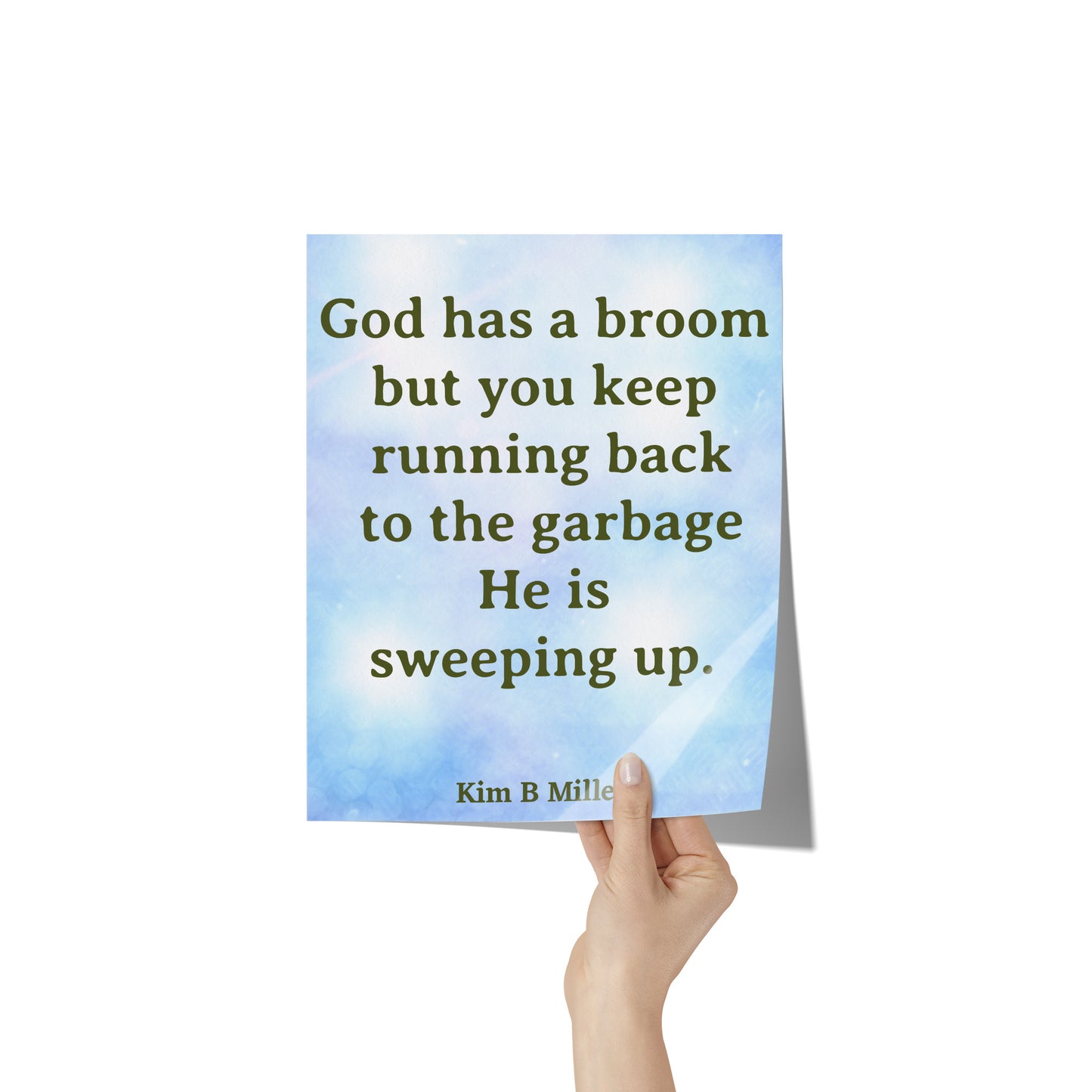God Broom Poster: 8" x 10"
