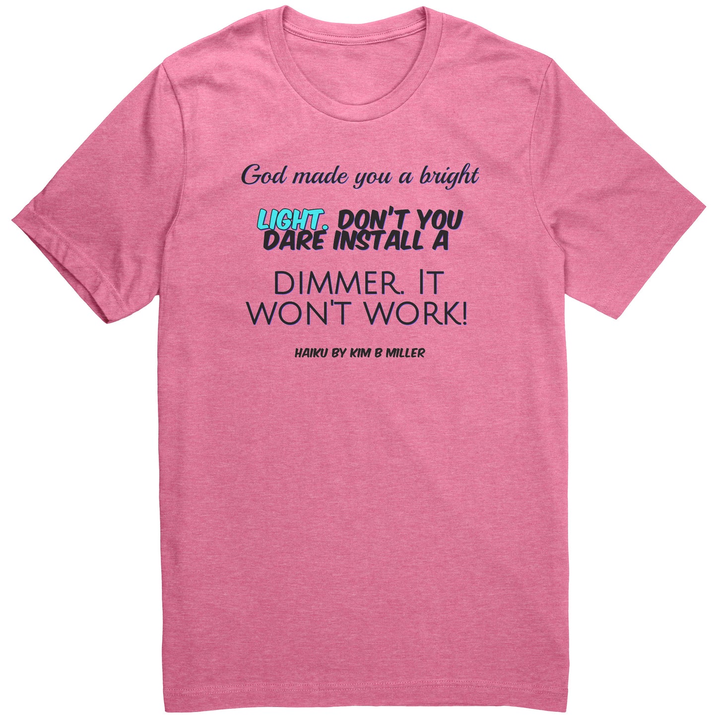 God Dimmer Haiku Canvas Unisex Shirt