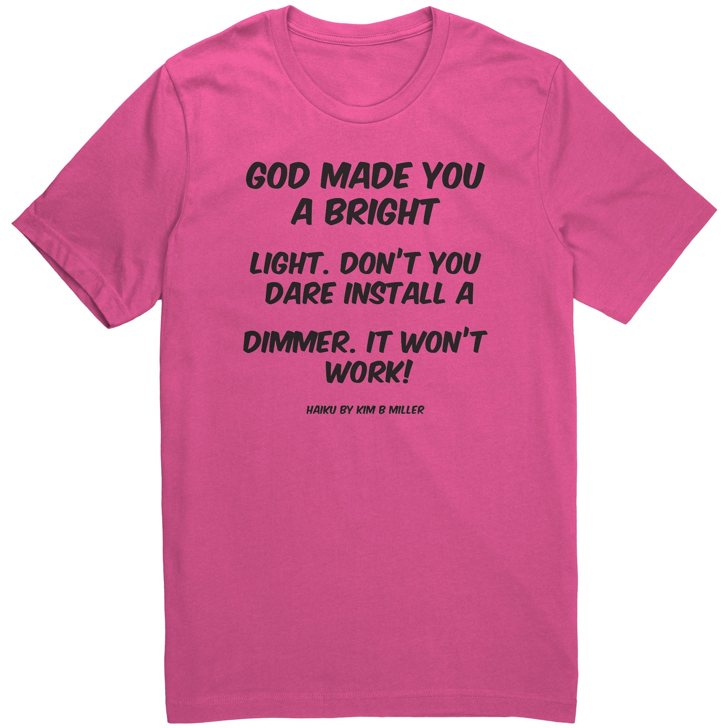 Haiku: God Bright Light Canvas Unisex Shirt