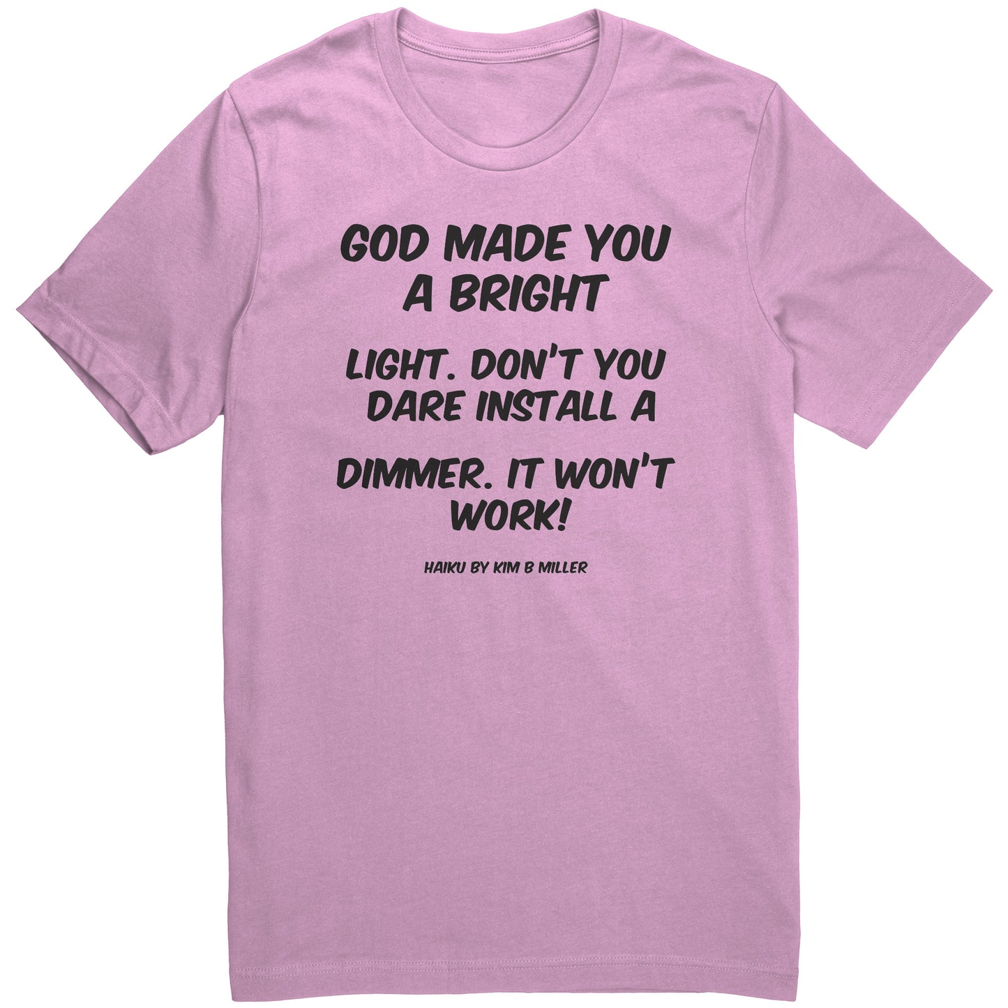 Haiku: God Bright Light Canvas Unisex Shirt