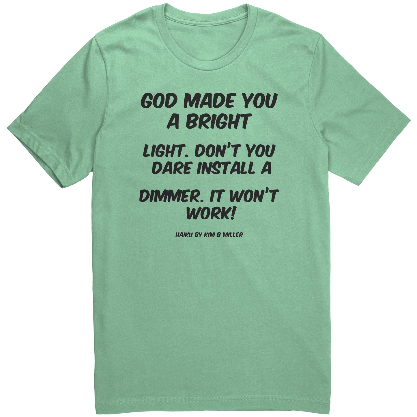 Haiku: God Bright Light Canvas Unisex Shirt