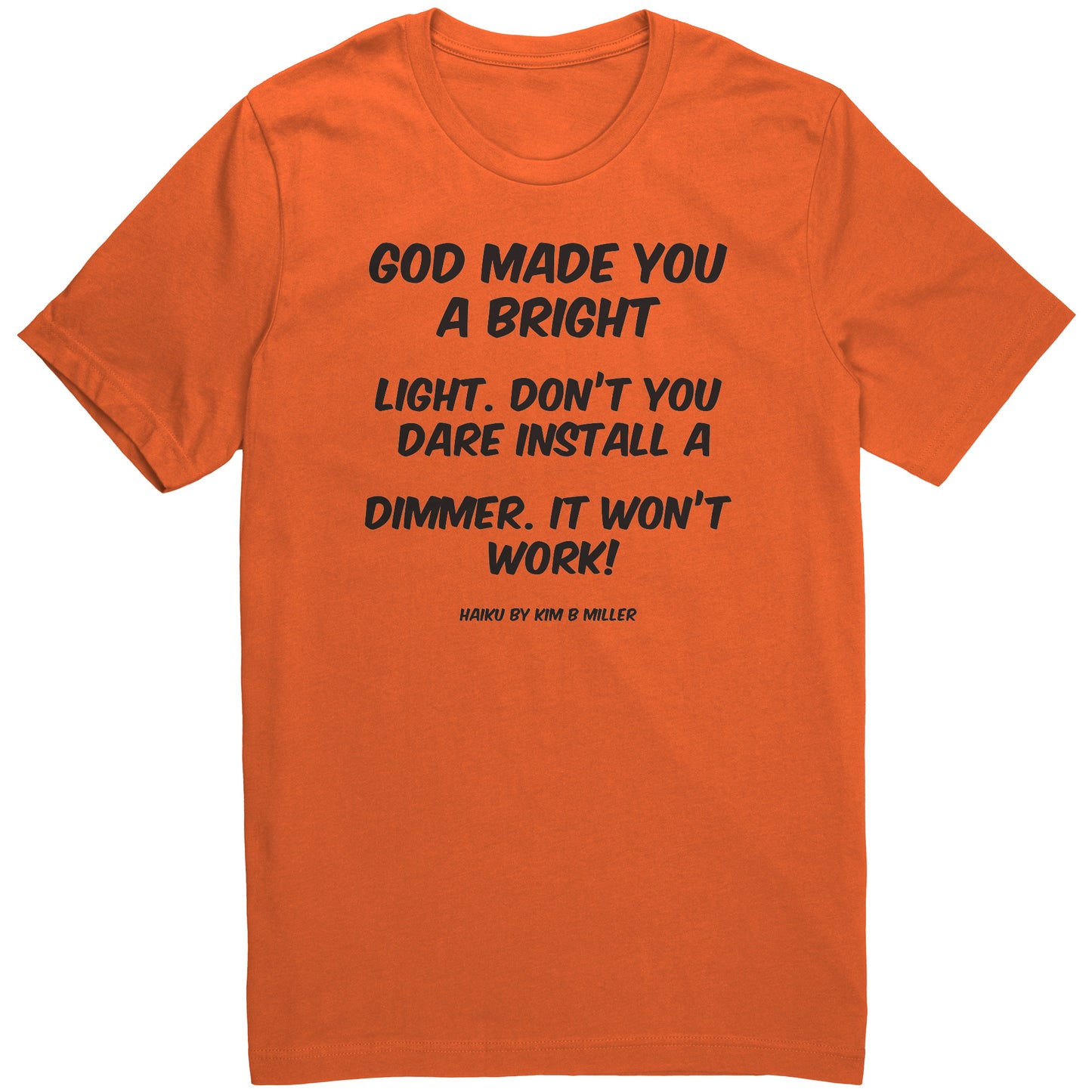 Haiku: God Bright Light Canvas Unisex Shirt