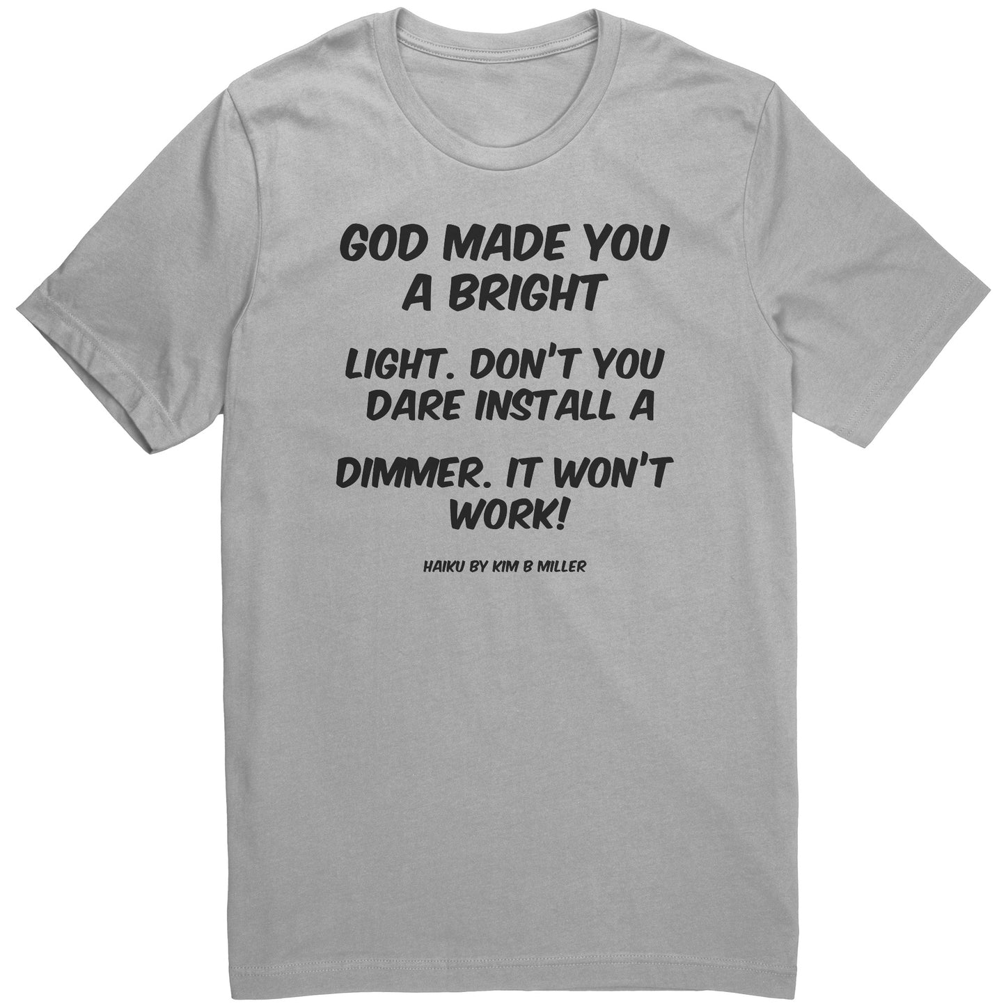 Haiku: God Bright Light Canvas Unisex Shirt