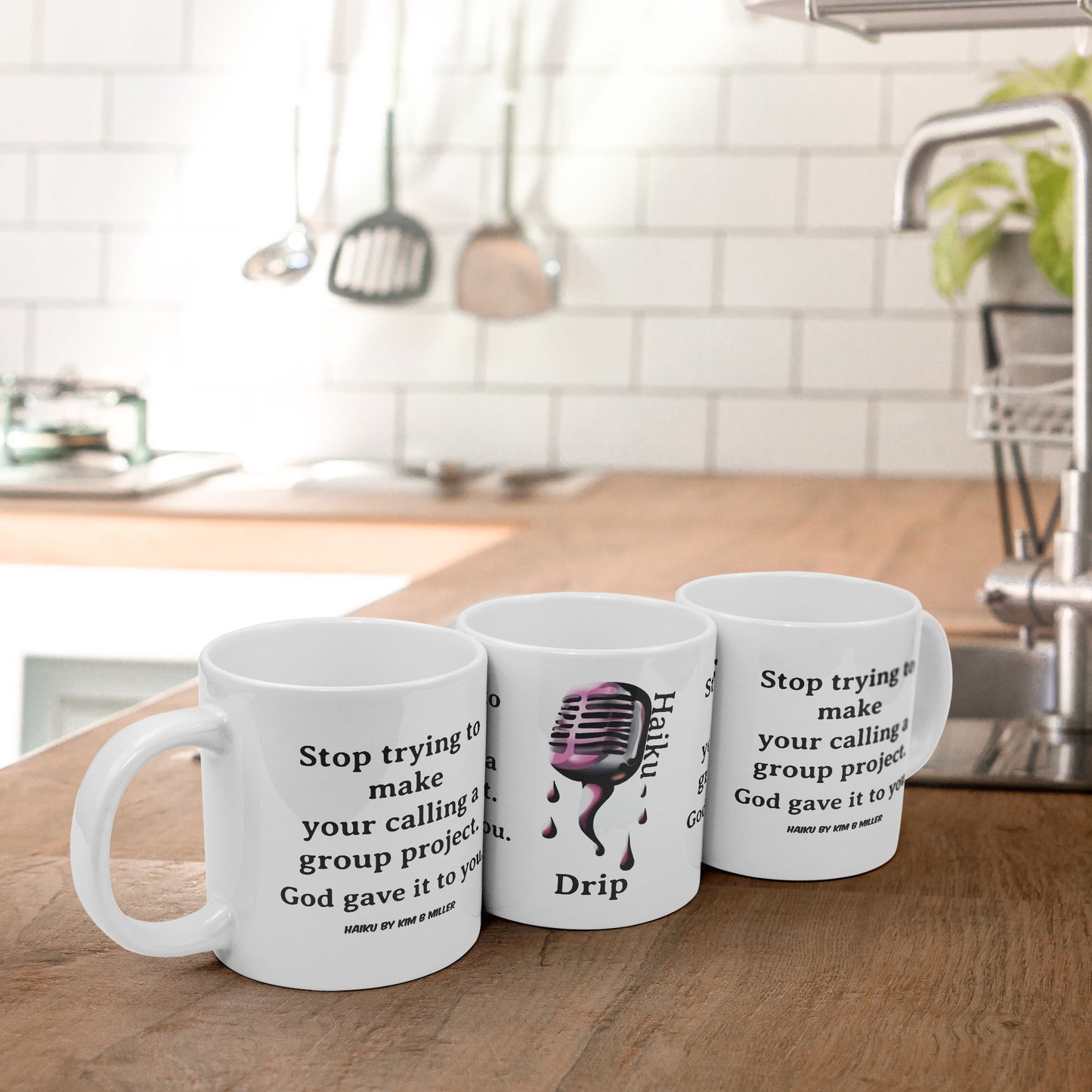 Haiku God's Calling: Big 20 oz Mug